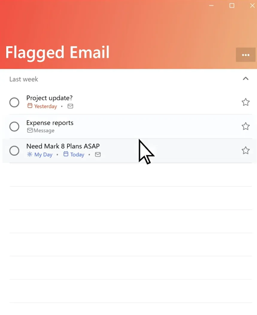 Flagged Emails