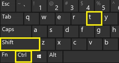 keyboard shortcut